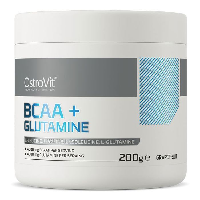 BCAA + Glutamine 200 g Grapefruit - Acides Aminés, Récupération & Masse Musclaire