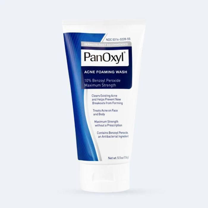 Nettoyant - PanOxyl - Acne Foaming Wash - 10% Peroxyde de Benzoyle - 100 ml - Tous types de peau