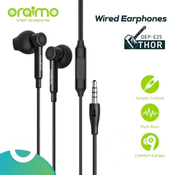 Oraimo - OEP-E25 Thor - Wired Earphone