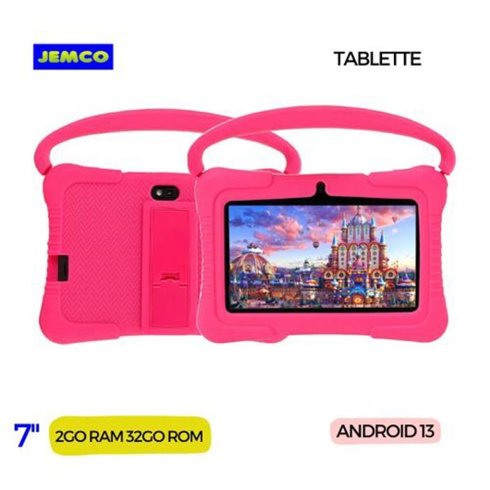 Tablette 7 pouces - JEMCO - A133 - 2 Go RAM - 32 Go ROM - Android 13 - Pochette silicone gratuite