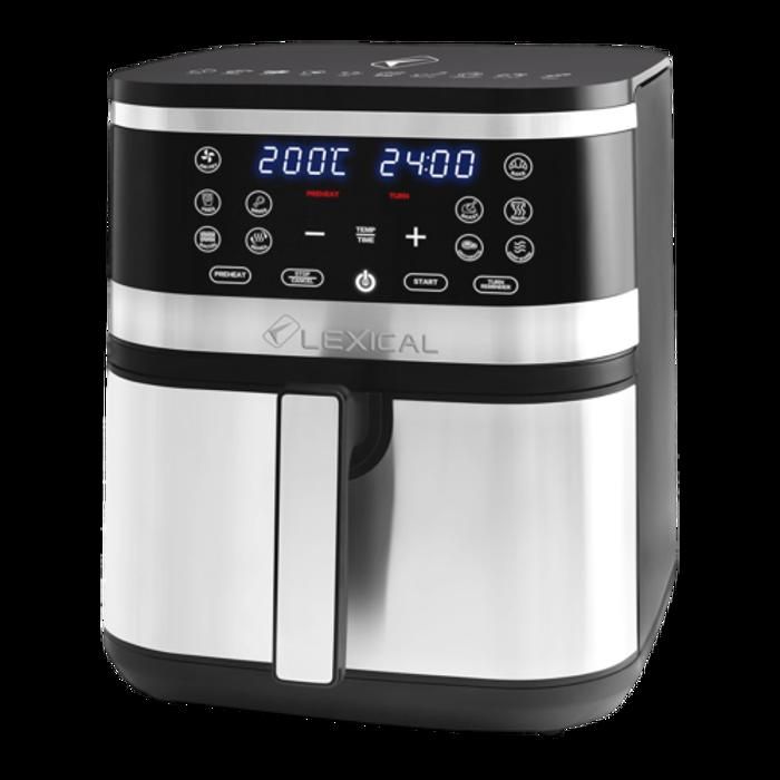 Friteuse à air sans huile - LEXICAL - XXL 8L - 1800W - Écran Tactile - Design Compact