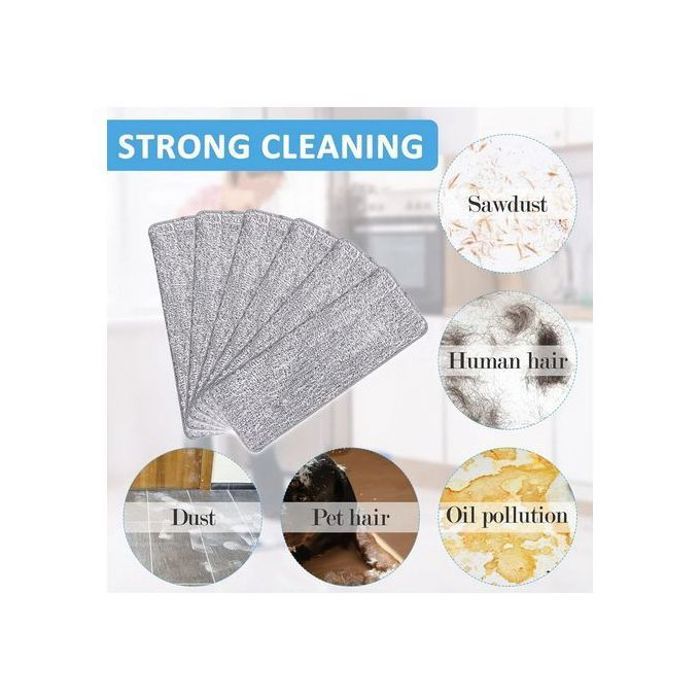 4X Tampons de remplacement pour nettoyage ménager, 4 pièce, chiffon de vadrouille