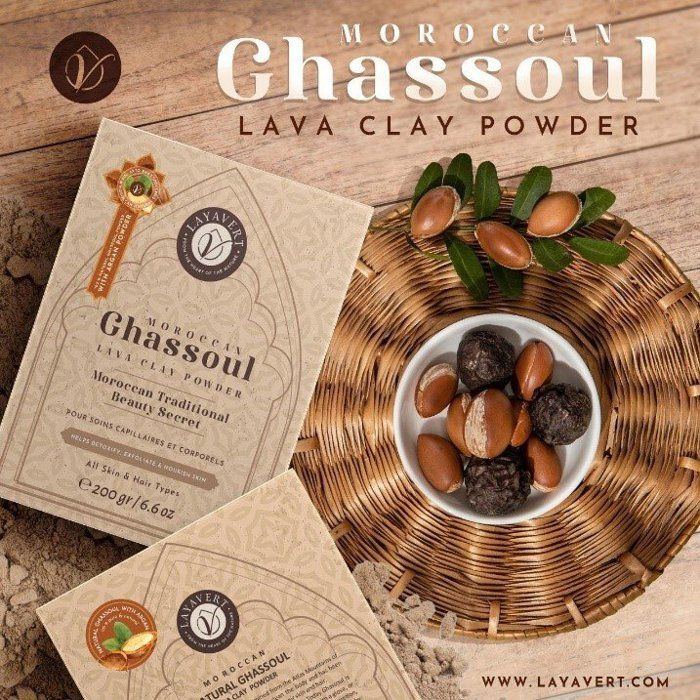 Poudre de Ghassoul et Argan - Marque Non Spécifiée - 200 Gr - Vegan - Tous types de peau - Poudre