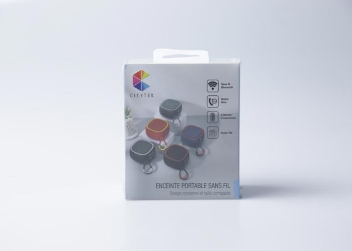 Mini Enceinte Bluetooth Bleue 5W MF109357 Citytek