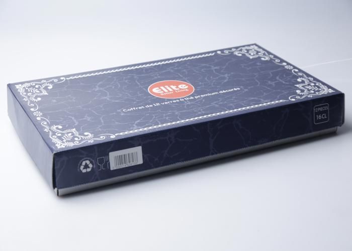 Verres à Thé - ELITE - N4000A - 12 pièces - Argent - Cylindrique - Compatible lave-vaisselle