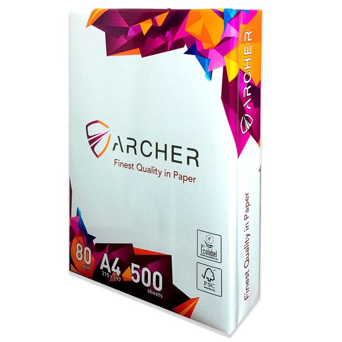Papier A4 - Archer - Extra blanc - 80g/m² - 500 feuilles - Ecolabel