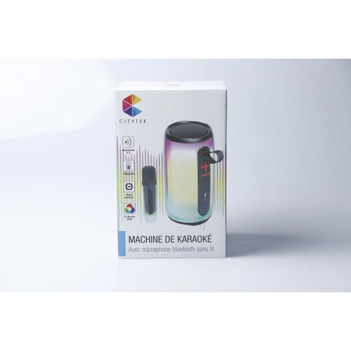 Karaoké - Citytek - MF109350 - 1 Micro - 8W - Bluetooth sans fil