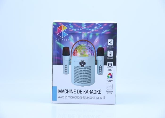Karaoké - Citytek - MF109351 - 2 Micros Inclus - 10W - Bluetooth Sans Fil