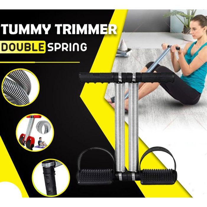 Tondeur abdominal - Qualité Premium - Double ressort - Léger et portable - Antidérapant - Performance renforcée