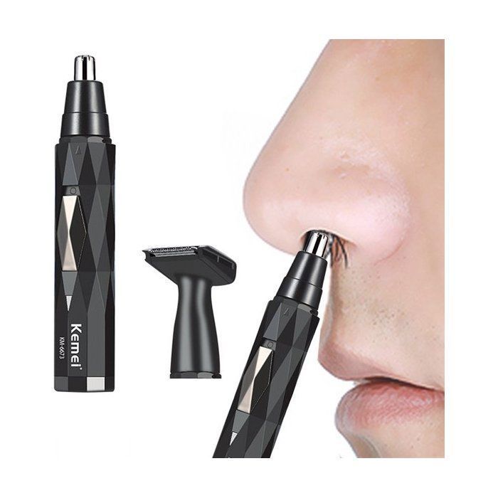 Tondeuse de Nez et Oreilles - MARQUE - Modèle - Lame Incurvée - Hypoallergénique - Design Léger