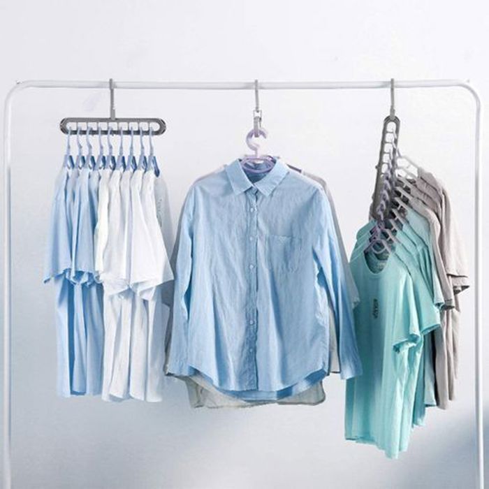 Cintre - Magique - Pliage multifonction - 360 degrés - Économie d'espace - Organisateur de vêtements - Multicolore