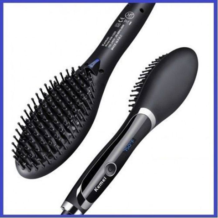 Brosse électrique à cheveux// Lisseur rapide- Peigne à cheveux// Brosse à cheveux automatique avec écran LED - Max tempéraure 750 F