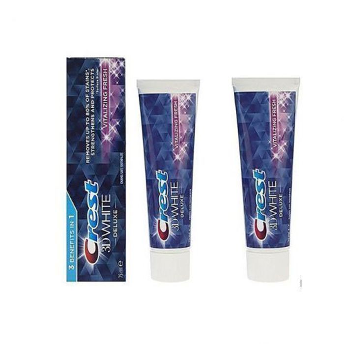 Crest 3D White Deluxe Toothpaste Vitalizing Fresh 75ml x 2