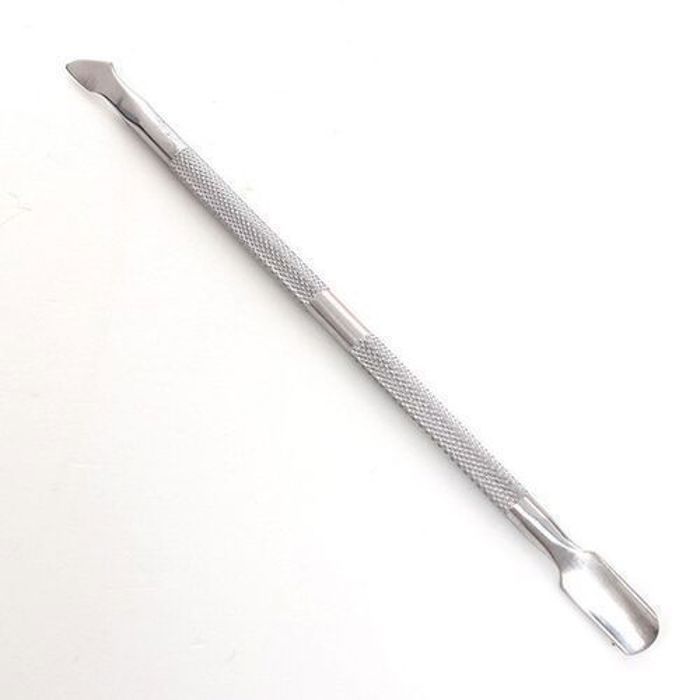 Double Tête En Acier Inoxydable Ongles Cuticule Poussoir À Double Extrémité