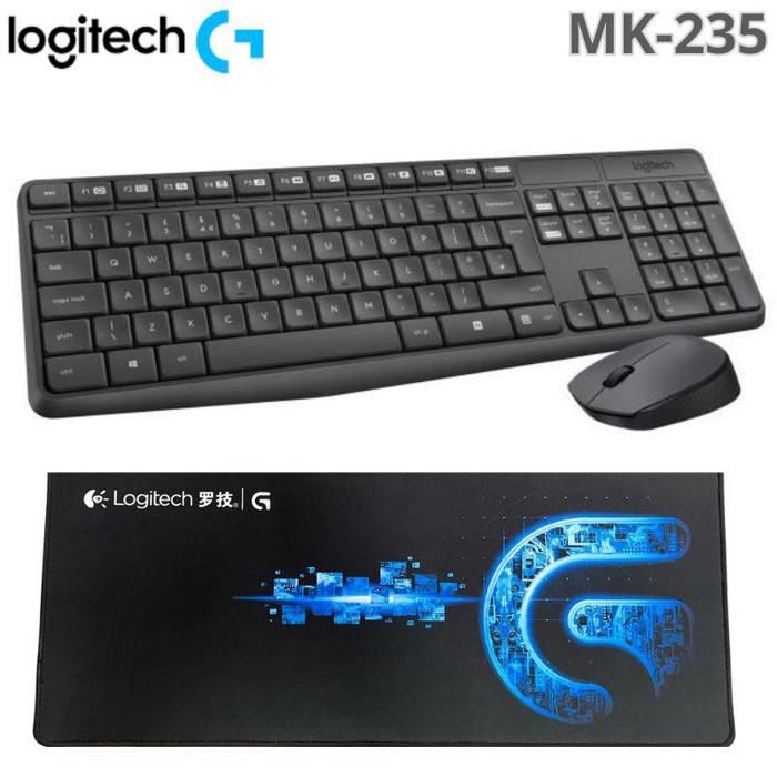 Logitech MK235 clavier Souris Sans Fil incluse Maison USB Azerty Clavier Francais