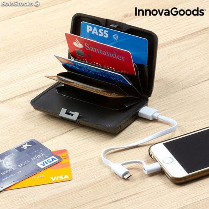 Portefeuille + Power banks - Multicoleur- 2 en 1 - Rangement sécurisé - Recharge rapide