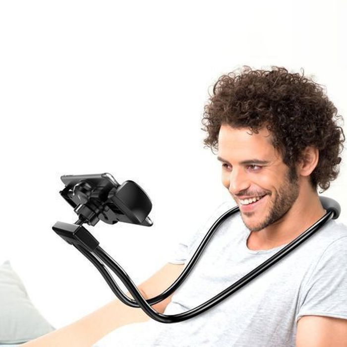 Support de téléphone - Multi-Couleur - Necklace Lazy Holder - Compatible iPhone et Samsung - Flexible