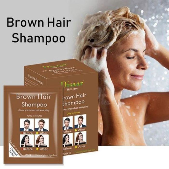 Shampooing Coloration - Disaar - Mounsii Disaar Brown - 10pcs - 5 minutes - Effet naturel