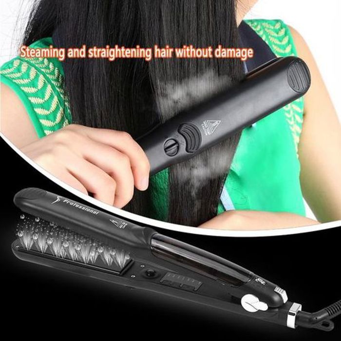 Lisseur de cheveux - Salon Styler - Professionnel - Céramique - Vapeur - Soin capillaire