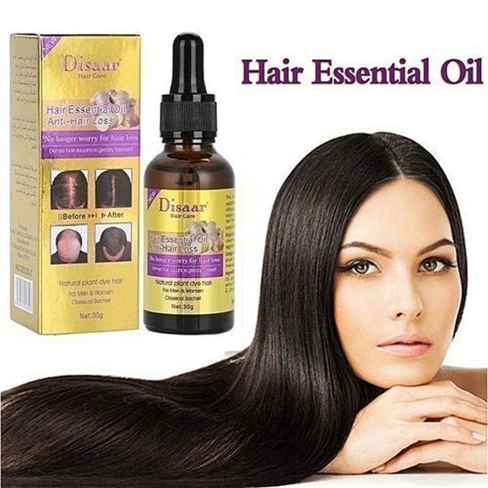 Huile d'or et traitement naturel pour la perte de cheveux - renforce les racines