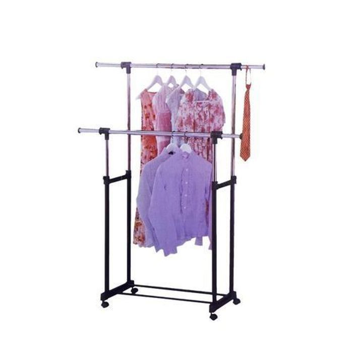 Porte-Manteau - TATCH - Mobile - Acier - Réglable en hauteur - 4 roulettes