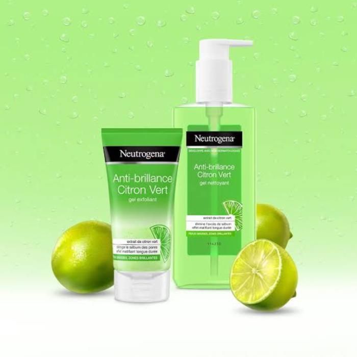 Gel nettoyant et exfoliant - NEUTROGENA - Duo 200 ml + 150 ml - Élimine impuretés - Révèle éclat - Offre -50%