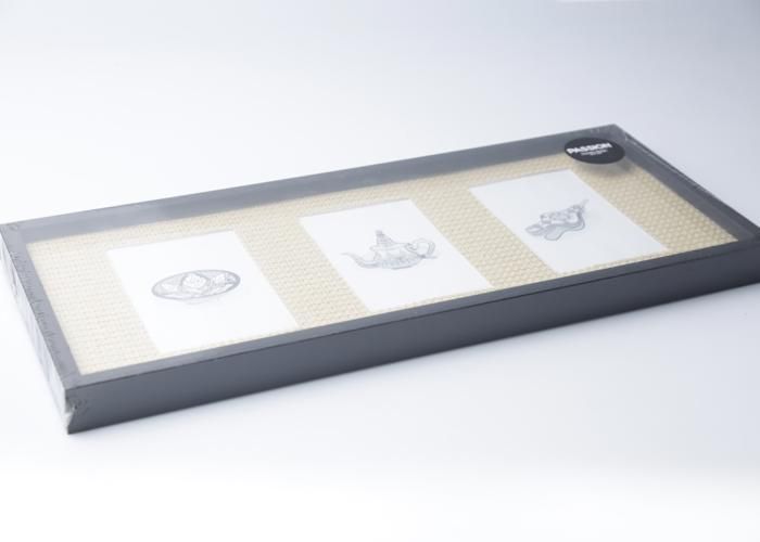 Pêle-mêle - Teatime - Rotin - 3 vues - 10x15 cm