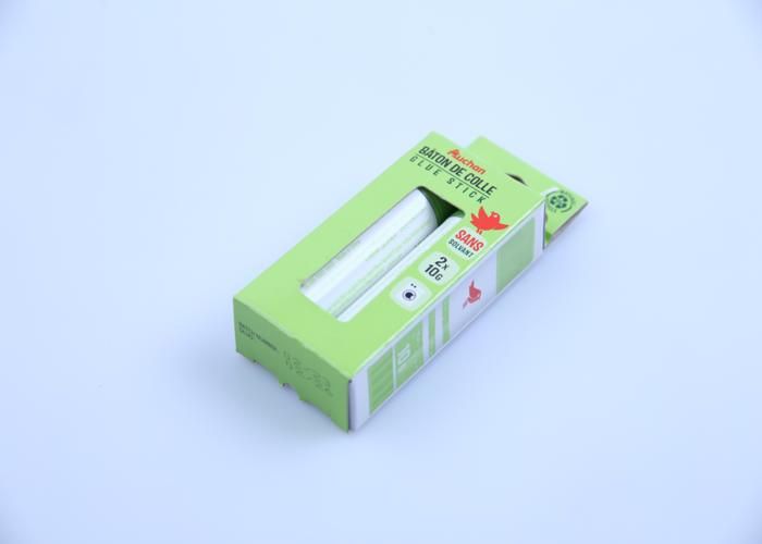 Colles stick - AUCHAN - 2 bâtons de colle 10g - Clair - Pratique pour l'école - Idéal pour les loisirs créatifs