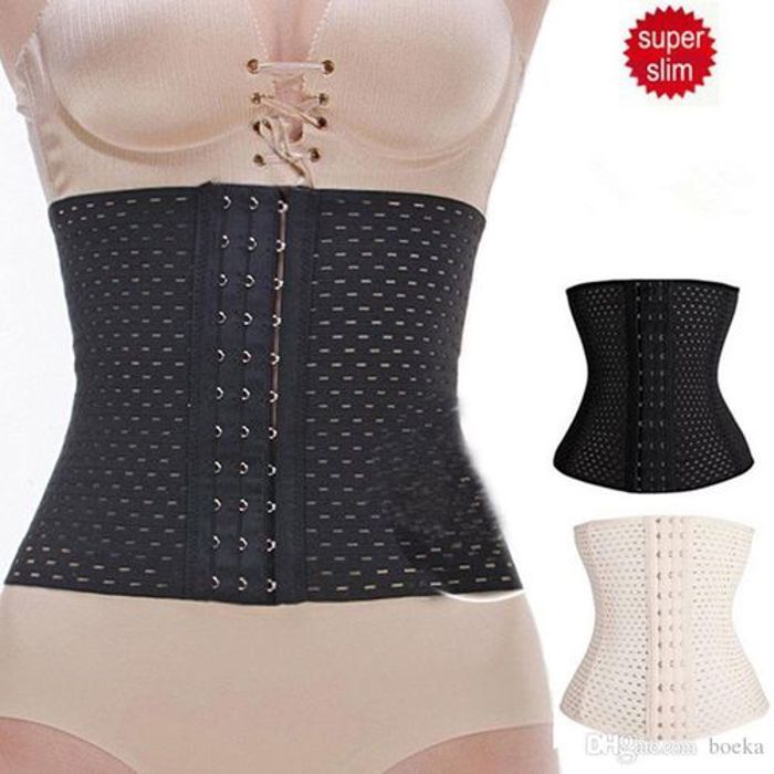Corset Ceinture Abdominale - Lingerie Sexy - Noir - Fitness - Femme - Minceur