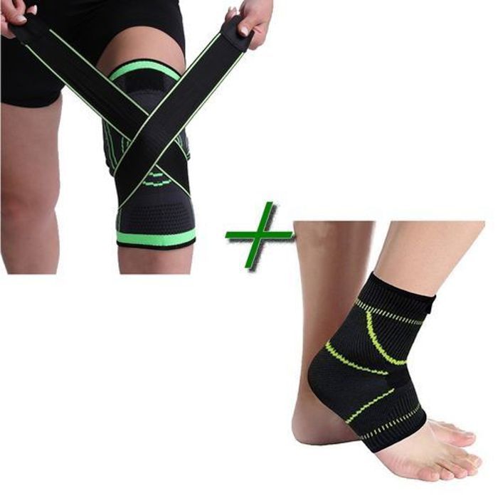 Bandage de soutien - Multi-Couleur - Pack de bandages - Genouillère et protège-cheville - Mixte