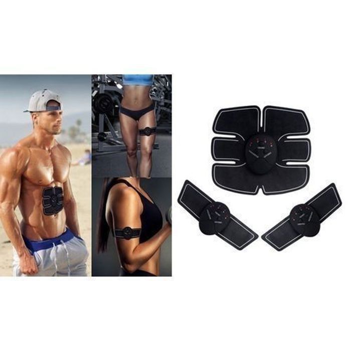 Appareil de stimulation musculaire - Muscle Stimulator EMS - Noir - Fitness - Adulte - Mixte