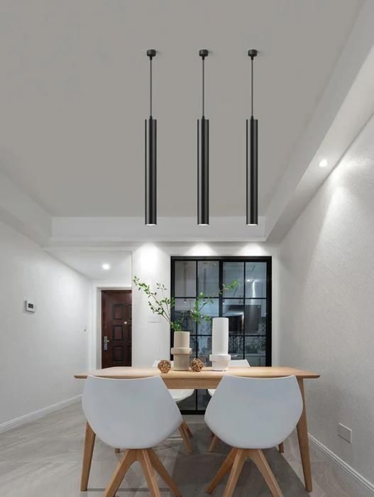 Suspension LED - Noir - GU10 - Aluminium - 55x300 cm - Design moderne