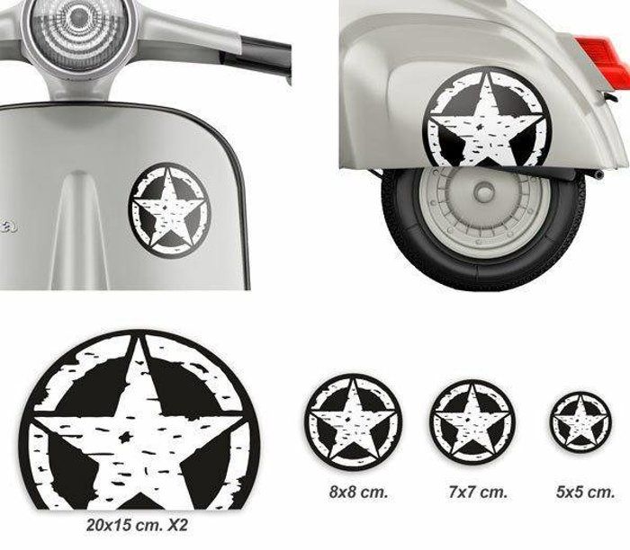 STICKERS VESPA - 20CM / 8 CM /7 CM / 5 CM