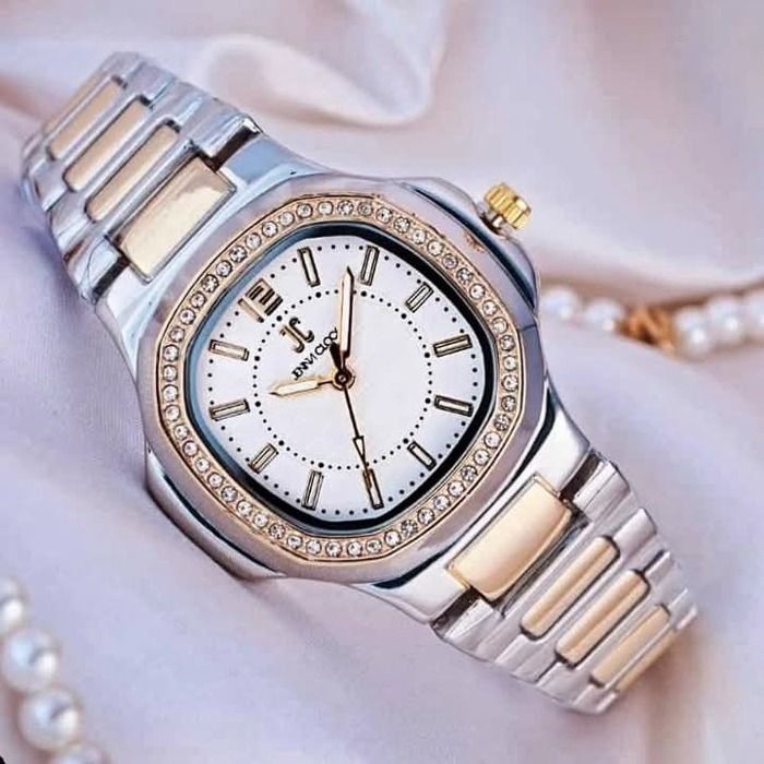 Montre-bague - Design moderne - Couleur principale: Gris - Style: Tendance - Genre: Femme