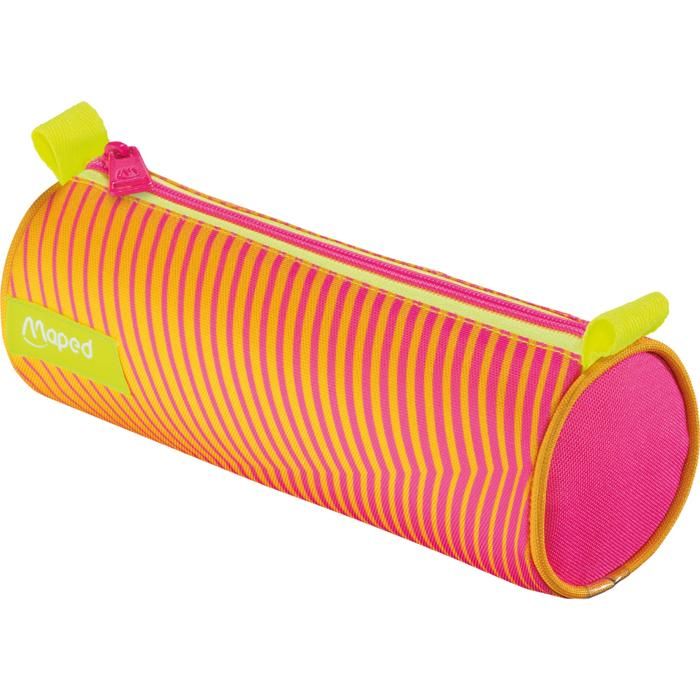 Trousse - Maped - Neon Fluo Tube - 22.5cm x 7.5cm - Polyester Résistant - Mixte