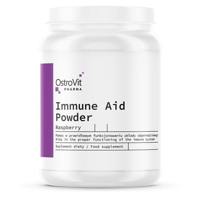 Immune Aid Powder 100 g Raspberry - Immunité , Probiotiques, Vitamines & Extraits Végétaux