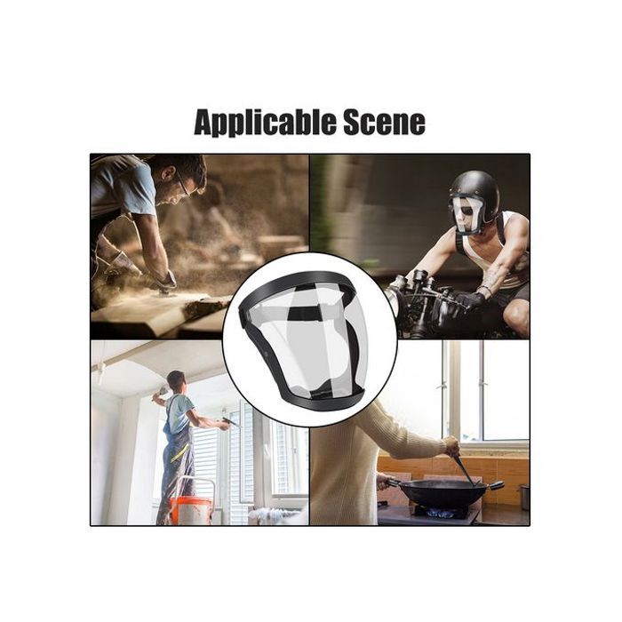 Masque de Protection Faciale - Unisexe - Anti-Buée - Anti-Eclaboussures - Réutilisable - Confortable