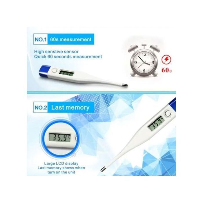 thermomètre numérique pour bébé LCD Fièvre Température Pour Bébé,Thermomètre oral test