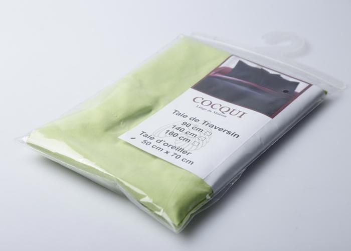 Taie d'oreiller - COCQUI - Printemps-été - 50x70 cm - Vert - Rectangulaire