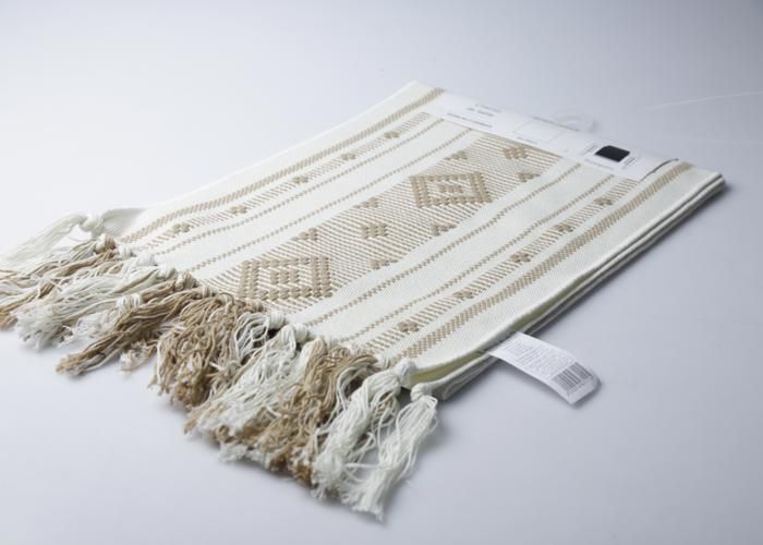 Chemin de table - GENERIC - 35x180 cm - Poly coton épais - Franges - Couleur aléatoire