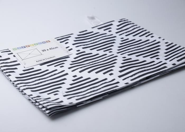 Set de table en tissu imprimé polyester 30x45 cm 4 pièces - Couleur Aléatoire