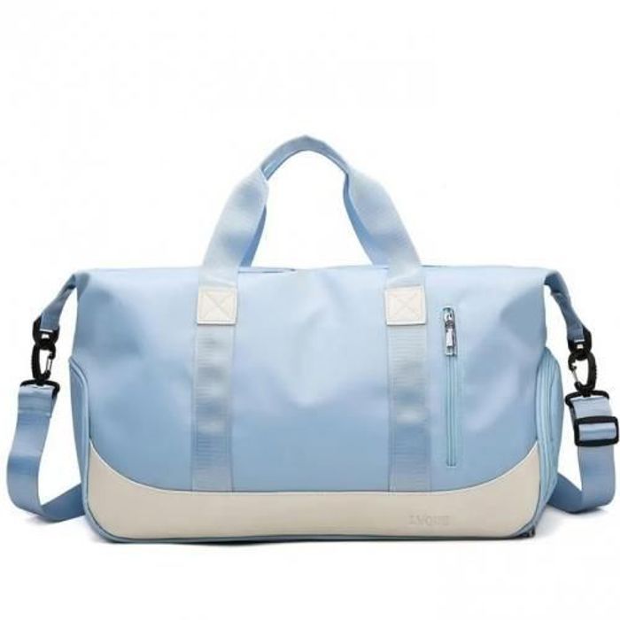 Sac de sport, sac De voyage, étanche sac à main sac De bagages sac à bandoulière bleu clair