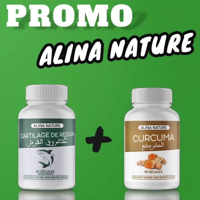 Pack Promotionnel Curcuma + Cartilage de Requin – soulagement des douleurs articulaires, anti-inflammatoire