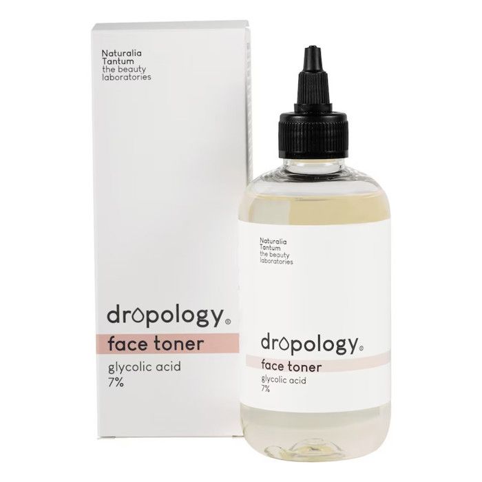 Toner Visage - Dropology - Acide Glycolique 7% - Vegan - 250ml - Certifié Bio AIAB
