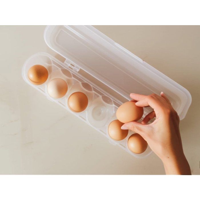 Boîtes à œufs - Non spécifié - Set de 3 - 6 compartiments - Plastique durable - Transparent