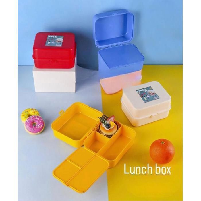 Lunch Box - AYA HOME - Multicolore - 1 pièce - Compartiments - Plastique