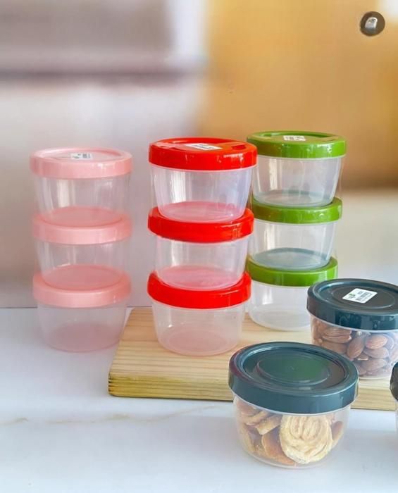 Boite en Plastique - Non spécifié - Lot de 3 - 250 ml - Transparent - Réutilisables et empilables