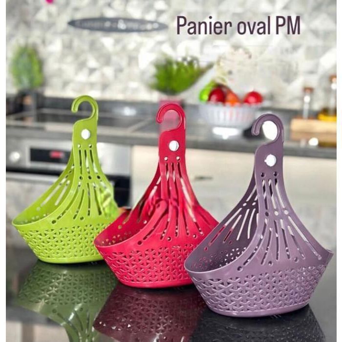 Panier organisateur - Non spécifié - Ovale - Multiusages - Couleurs aléatoires - Essentiel