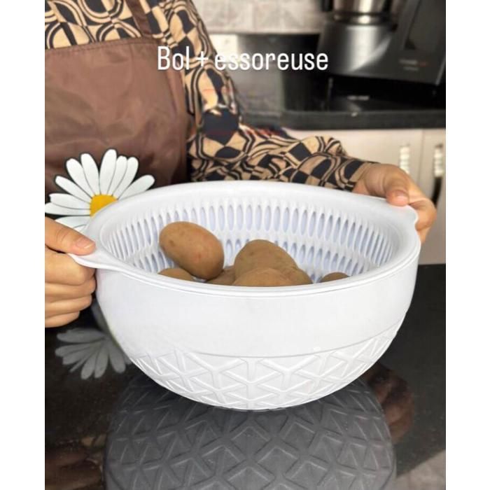 Bol et essoreuse - AYA HOME - GM 5L - Couleur aléatoire - Plastique - 2 pièces