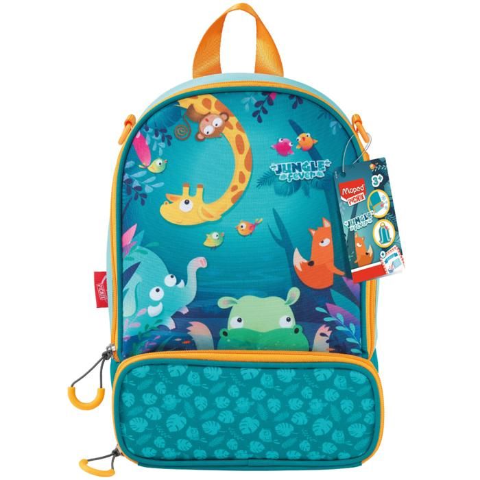 Sac à déjeuner - Maped - Picnik Miniz - Isotherme - 2 Compartiments - Jungle Fever